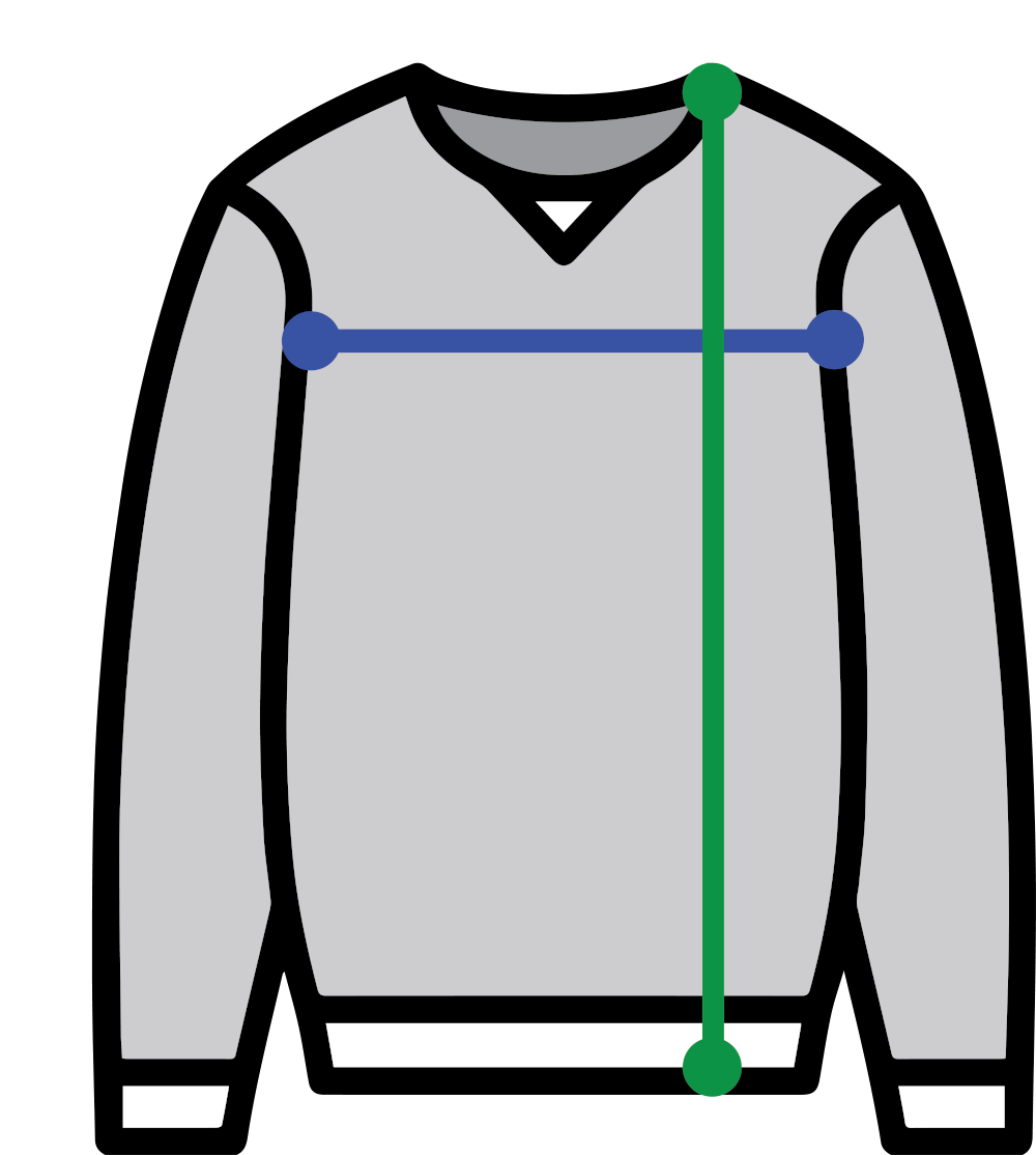 Sweatshirt Size Chart
