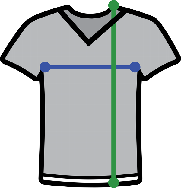 V-Neck Size Chart